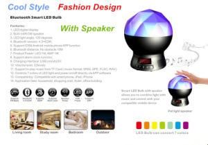 Multi Use Smart Home Lighting Bluetooth Bulb with Speaker