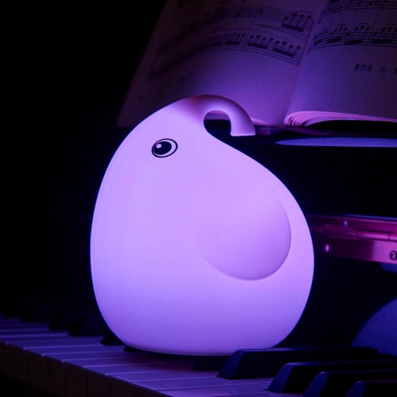 Hot Sale Cute Elephant LED Colorful Night Light for Decoration