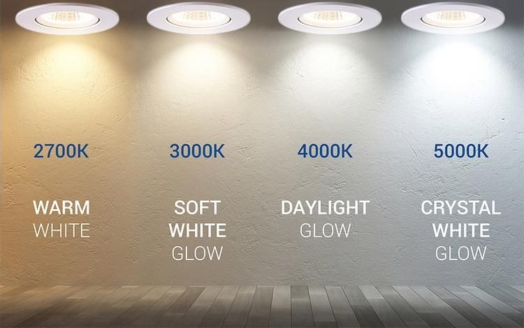 CCT: 2700K/3000K/3500K/4000K/5000K Ceiling Light 20W Dimmable LED Down Lightings Cutout 110mm