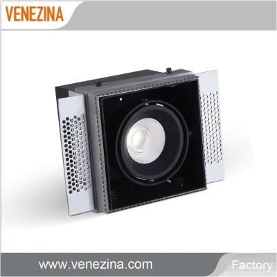 2020 New Hot Sale Metal Bezel LED Box Ceiling Light 6W 10W 15W 3 Type Dimmable COB LED Downlight