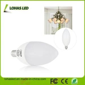 Dimmable LED Candle Light 6W (60W Equivalent) 180 Beam Angle with Ce UL RoHS Listed