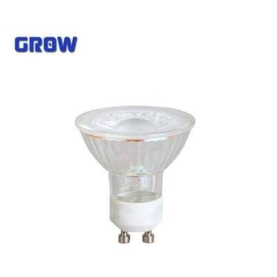 New Product CE RoHS ERP Approved LED Bulb 5W GU10 COB Glass LED Spotlight Factory Price Energy Saving Lamp for Indoor Lighting