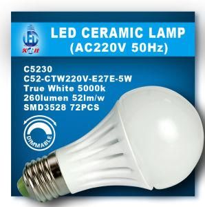 5W LED Dimmable Bulb (C32-CTW220V-E2E-5W)