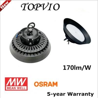Factory Warehouse Industrial Lamp Ceiling Light 100W UFO LED High Bay Light for Garage Workshop Gym Tunnel