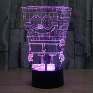Custom Cartoon Spngebob 3D Toy LED Night Light