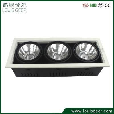 High Quality Square CE RoHS LED Spotlight Housing LED Spot Light 3*12W 12/24 Degree