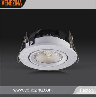 Venezina Low Power 6W COB LED Adjustable Spotlight TUV SAA Ce RoHS Approved LED Downlight IP44 with 5 Years Warrnaty Spotlight
