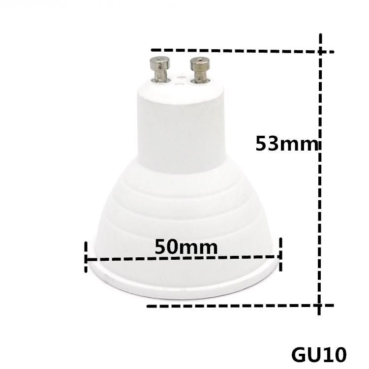 Economic GU10 220V LED Lamp GU10 MR16 Plastic Aluminum 5W 7W LED Bulb