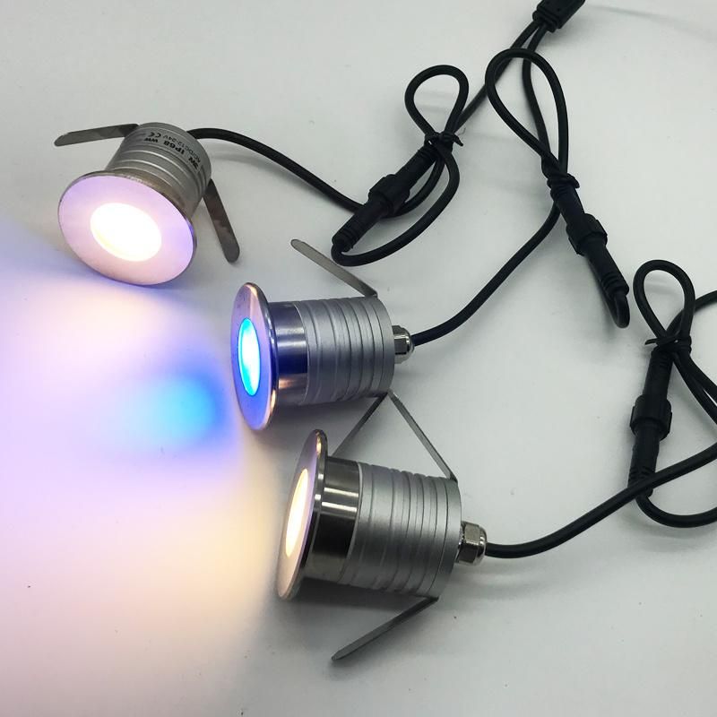 3W 12V 24V LED Downlight Lamp D36mm IP68 Mini Spot Pool Lighting