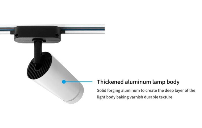 GU10 Aluminum Fixtures 2/3/4 Wires Adapter LED Track Light for Residential