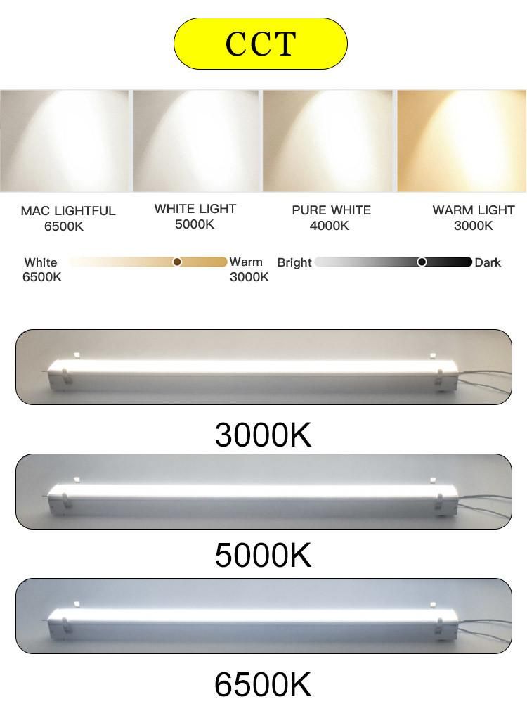 1200mm Recessed Square Aluminum LED Linear Lighting