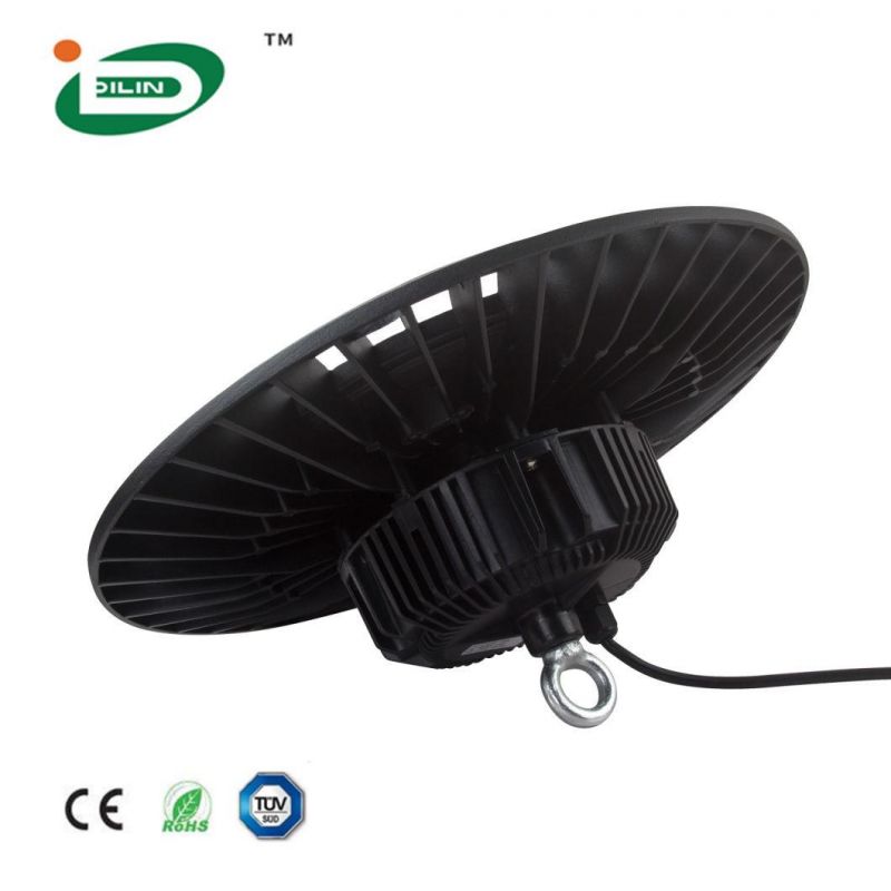 Industrial 200W LED Lighting Ceiling Suspended UFO High Bay Light for Warehouse Stadium Lighting IP20 IP65 Option