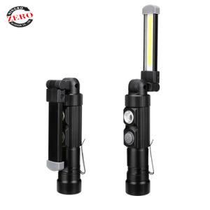 360 Rotate Pocket portable COB USB Rechargeable Magnetic Inspection Lamp Light