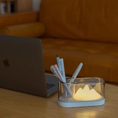 Creative Mountain Table Lamps Desk Lamp with USB Charging Port with 1200mAh battery