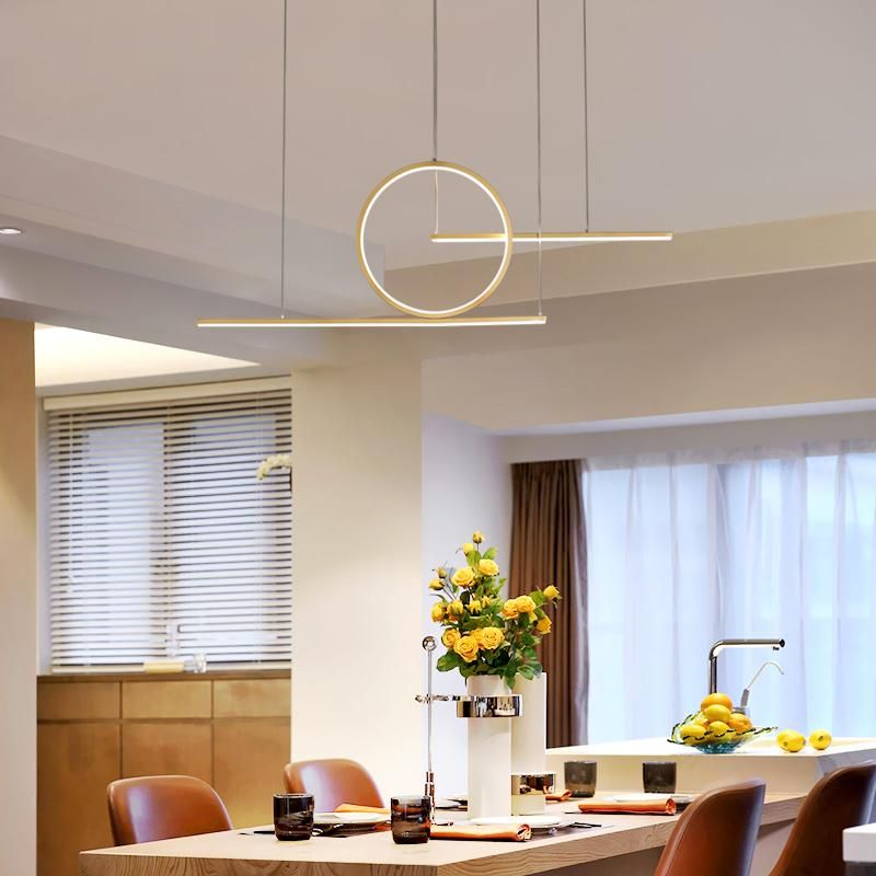 2022 Wholesale Modern Design Color Change Acrylic Dining Room LED Pendant Lamp