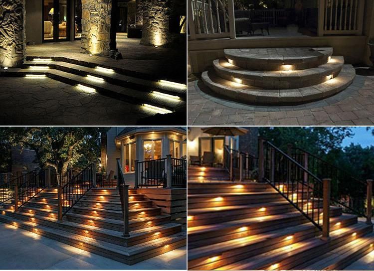 Ce Approved 3W Outdoor LED Recessed Wall Lamp Light Induction Embedded Step Stair Light IP44