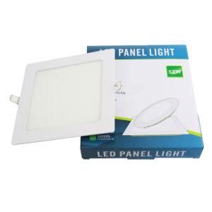 Indoor Home SMD Dimmable Ultra Thin Recessed LED Panel Light for Exhibition Hall Household with Long Life Span