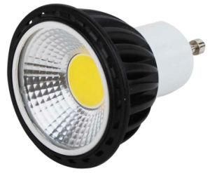 85-265V GU10 3W COB LED Light by Black Aluminum