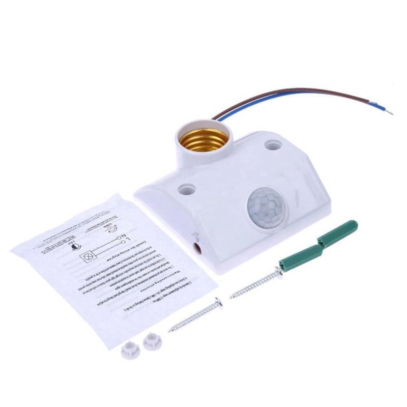 E27 PIR Infrared Motion Sensor LED Light Lamp Holder