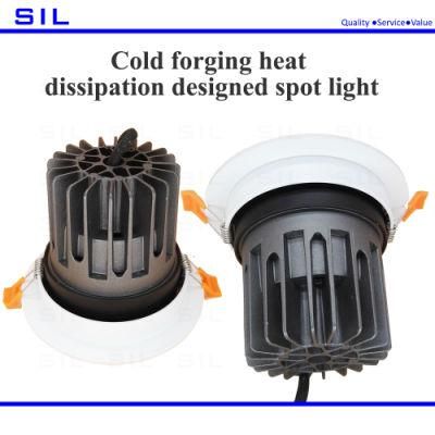 40W Luces Focus Round Dimmable Spotlight LED COB Lights Outdoor Spot Lights Aluminum Housing LED Spot Light, Spotlight