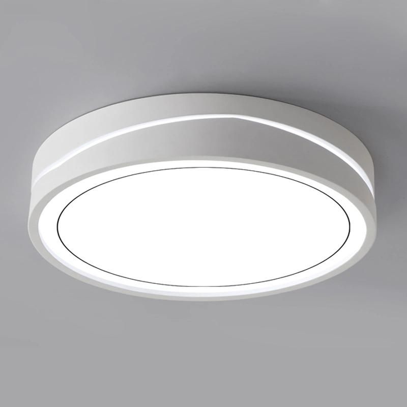 Modern Indoor SMD Round Balcony Lamp Surface Mounted 24W 48W Balck LED Ceiling Light