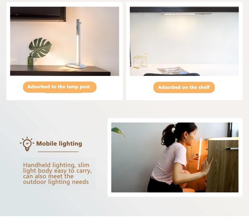 Modern New Design Smart Eye Protection Reading Light Dimmable Magnetic LED Desk Lamp