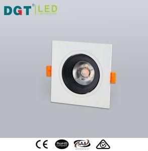 Low Watts 0-10V Square Recessed Indoor LED COB Downlight