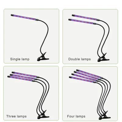 Ajustable Round Lamps Clip Single Head LED Grow Light for House Garden Hydroponics Plants