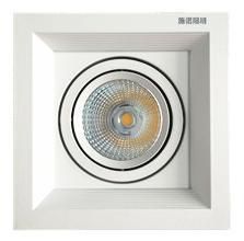 Directional LED Ceiling Spot Light Recessed Square COB Downlight 3X20W (3-Light) 6500K Cool White