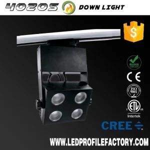 Suspended Black Low Voltage Ceiling Track Lighting System, LED Track Light