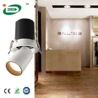 Simple Multi-Angle Rotation Trimless Ceiling Surface Luz Recessed LED Spotlight Housing Series