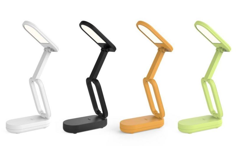 Foldable and Carry a 3-Step Adjustable Mini Desk Lamp to Enrich Your Life Several Colors for Choose