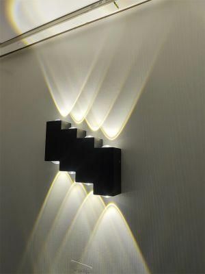 Household Hotel Corridor Garden Waterproof High Luminous Die Casting Aluminium Rectangular RGB Decorative Wall Lights