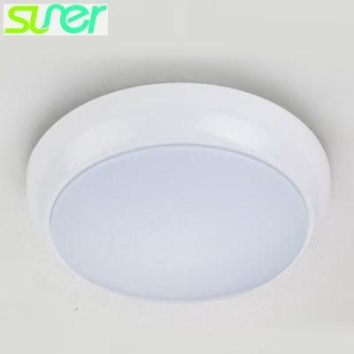 Surface Mounted IP64 LED Ceiling Light with Built-in Motion Sensor 10W 6000-6500K Cool White