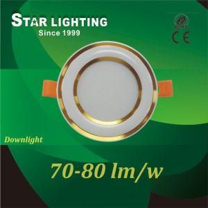 Super Bright Aluminum Recessed Mounted 5W 85V-265V Round LED Downlight