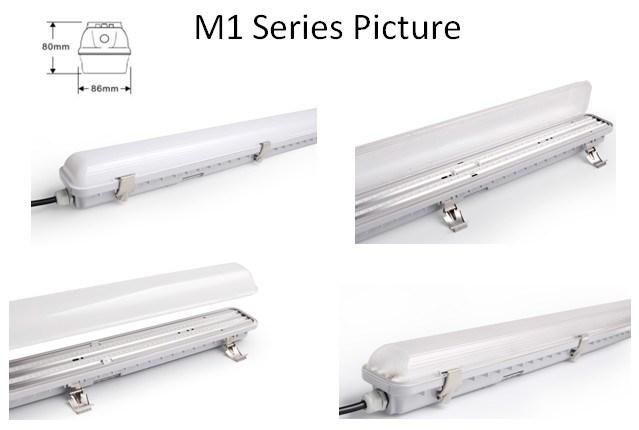 New Item 50W 60W SMD2835 IP65 LED 1500mm Tri-Proof Lamp Frosted Cover Tri-Proof Light