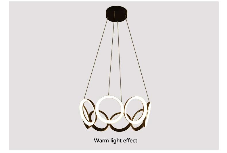 Hot Selling Indoor Modern Simple Lighting Energy Saving Luxury LED Hanging Pendant Lamp