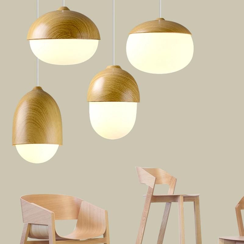 Nordic Beautiful Wood Material Small LED Decorative Light