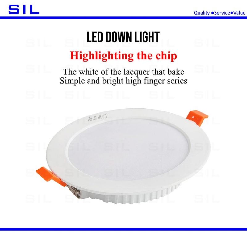 High Quality Recessed Ultra-Thin Commercial Ceiling Down Lights Frame LED Slim Downlight Housing 6W LED Ceiling Down Light
