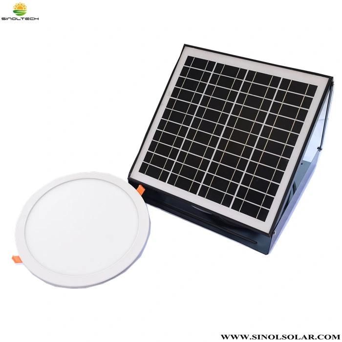 300mm Round Shape 30W Solar LED Light Fixtures for Indoor Ceiling with Battery Backup (SN2016004 + SN2016004R)