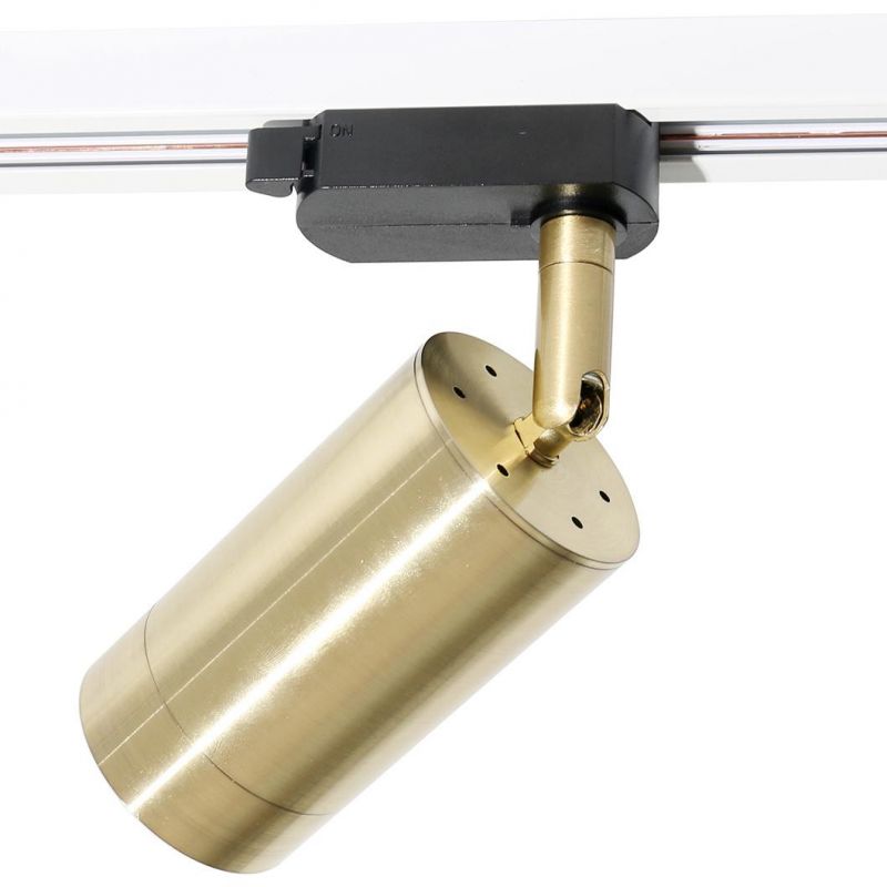 Modern Luxury Brass Anti-Glare LED Spotlight COB Track Light GU10 Luminaire Fixture