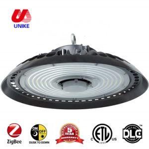 ETL Dlc Ce RoHS Certification High Output Lumileds 3030 SMD Light Source 200W UFO Industrial LED High Bay Light