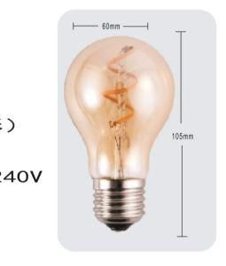 A19 A60 LED Filament Bulb, E26 E27 110V/240V LED Filament Bulbs 2200K 2700K 3000K