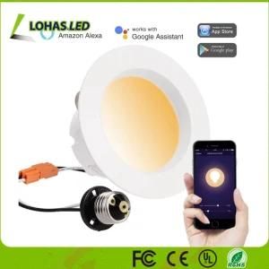 Voice Control 10W Tunable White WiFi Smart LED Downlight
