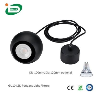 Black Eyeball LED Ceiling Light Pendant Fixture Residential GU10 Bulb Fittings