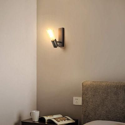 Amazon Rotatable Wall Lights Black Metal Bedroom Bedside Lamp Hotel Room Aisle Wall Lamps