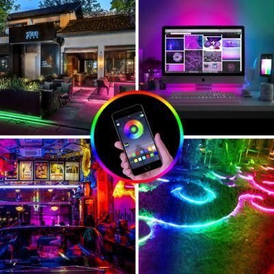 New Arrival Multi-Function IP65 Waterproof 12V Tuya/APP Control RGB LED Strip Light