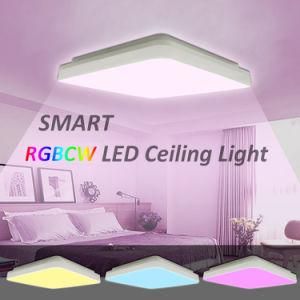 Tuya Smart Control Rgbcw WiFi Bluetooth Zigbee Connect 30W Alexa Controlled Ceiling Lights LED