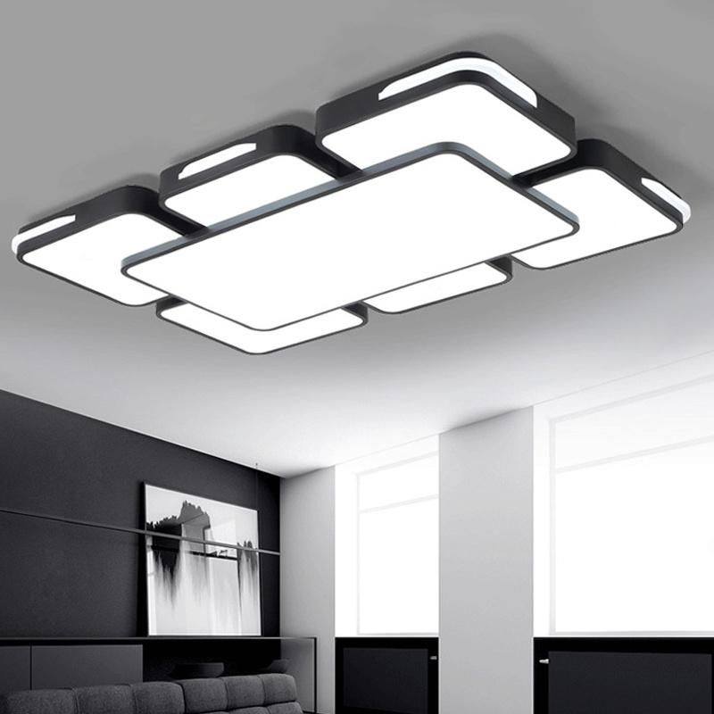2022 Rectangle Surface Mounted Decoration Ceiling Lamp LED Modern Lighting for Living Room