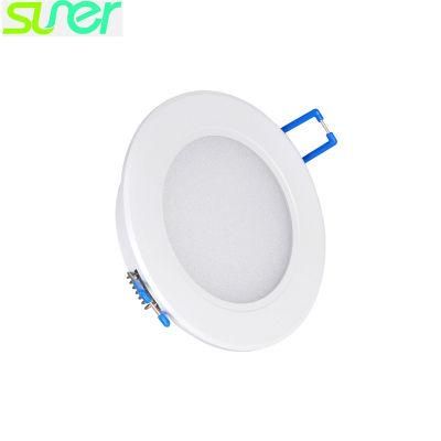 Bright Embedded Ceiling Lighting 3W 190lm 2.5 Inch Slim Aluminum LED Downlight 3000K Warm White